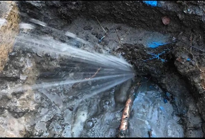 Underground water leak located by Aquila Water Leak Detection